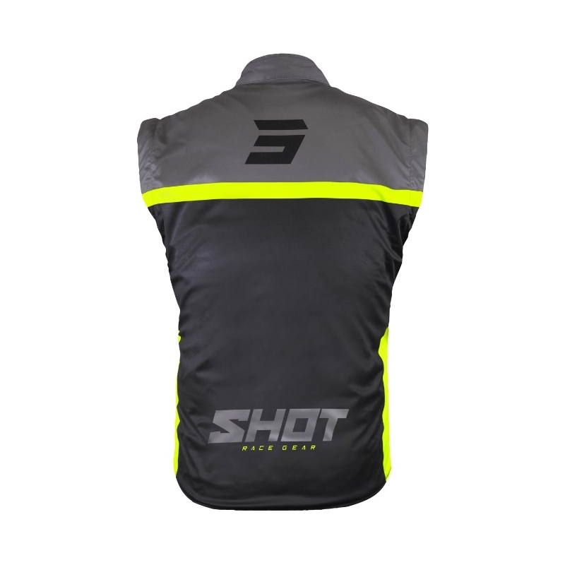 Gilet softshell Shot Bodywarmer Lite 2.0 nero-giallo fluo Saldi