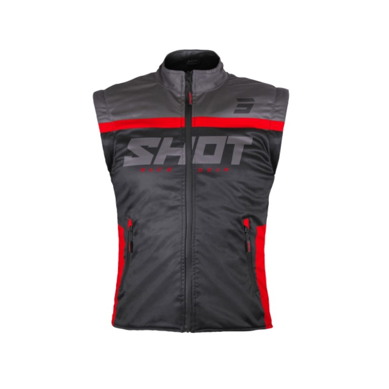 Softshellová vesta Shot Bodywarmer Lite 2.0 černo-červená