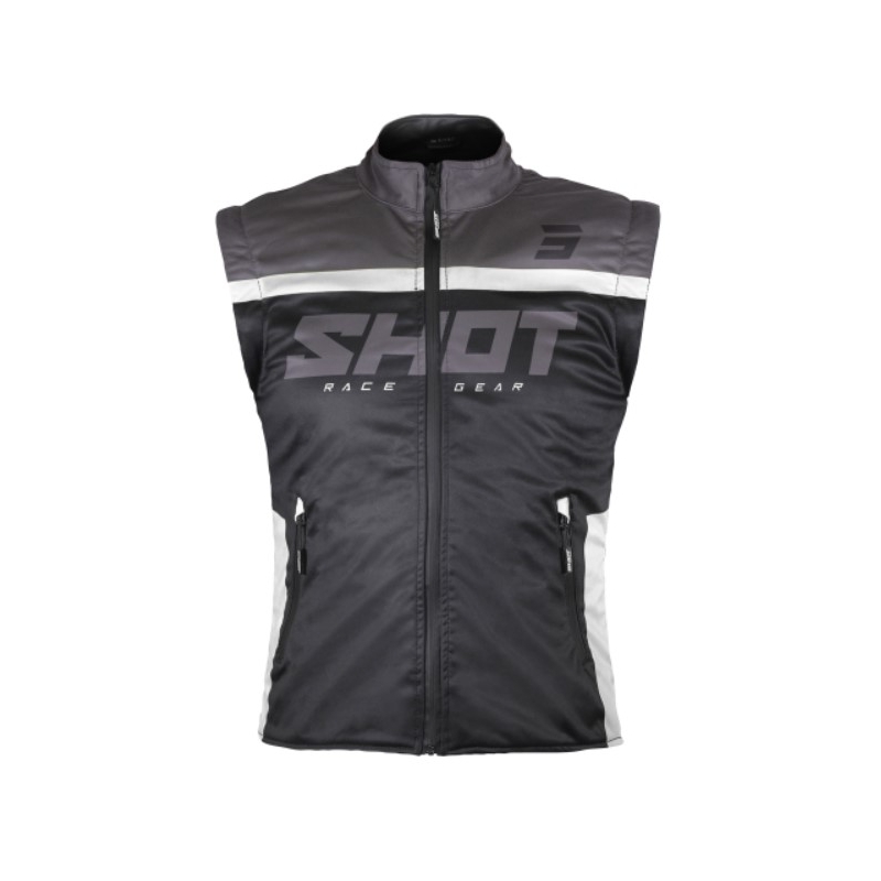 Gilet softshell Shot Bodywarmer Lite 2.0 nero e bianco Saldi