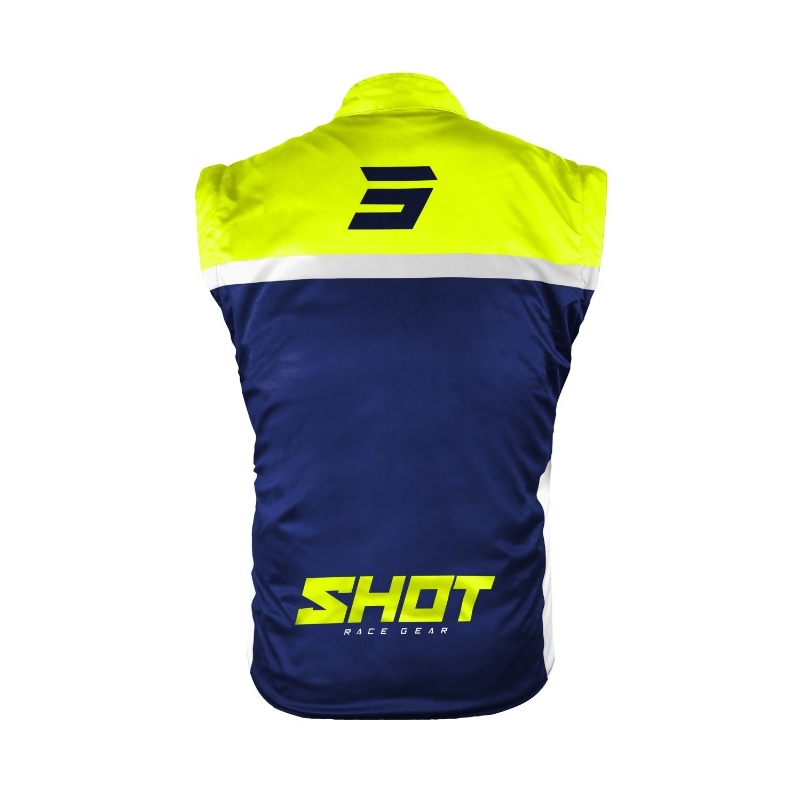 Gilet Softshell Shot Bodywarmer Lite 2.0 blu-bianco-giallo fluo Saldi