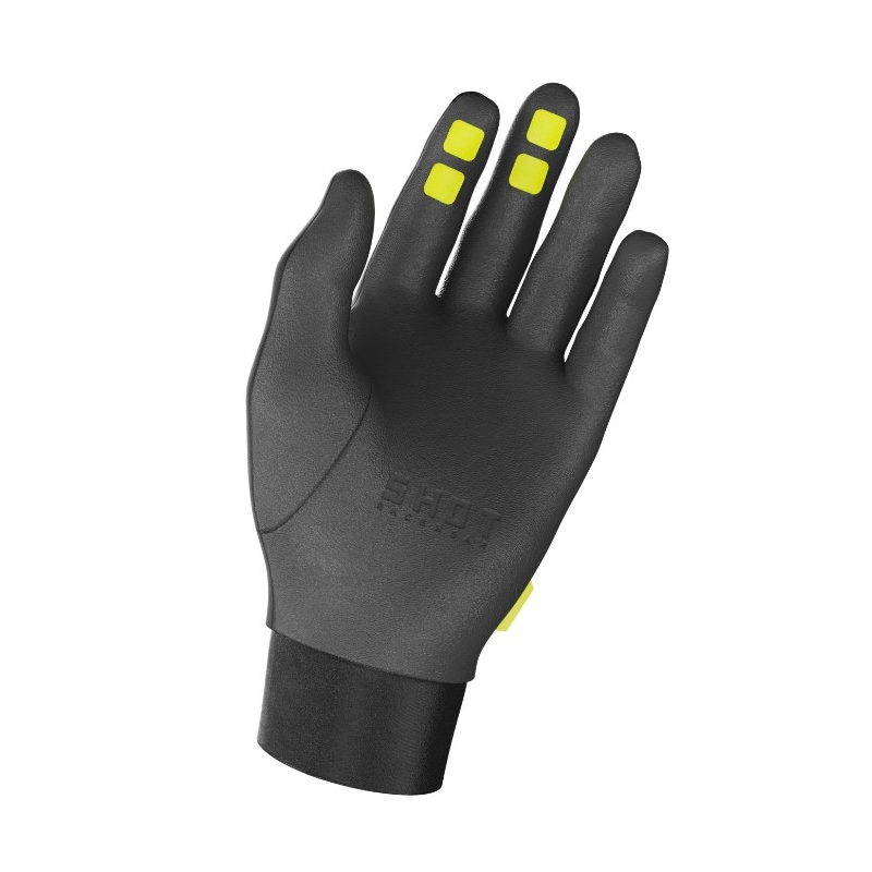 Guanti da motocross Shot Climatic 3.0 nero-giallo fluo
