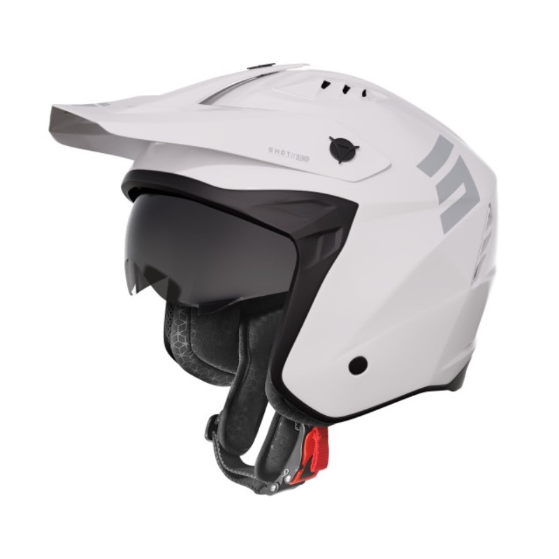 Casco da moto Shot Jump White Gloss