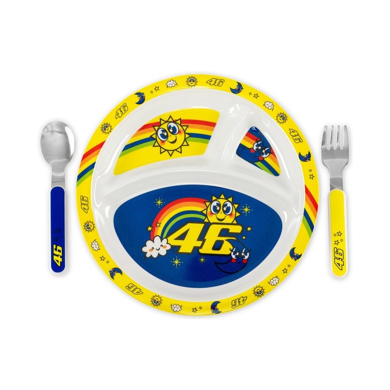 Set da pranzo per bambini VR46 Valentino Rossi Sole e Luna