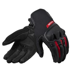 Guanti da moto Revit Duty rossi e neri Saldi