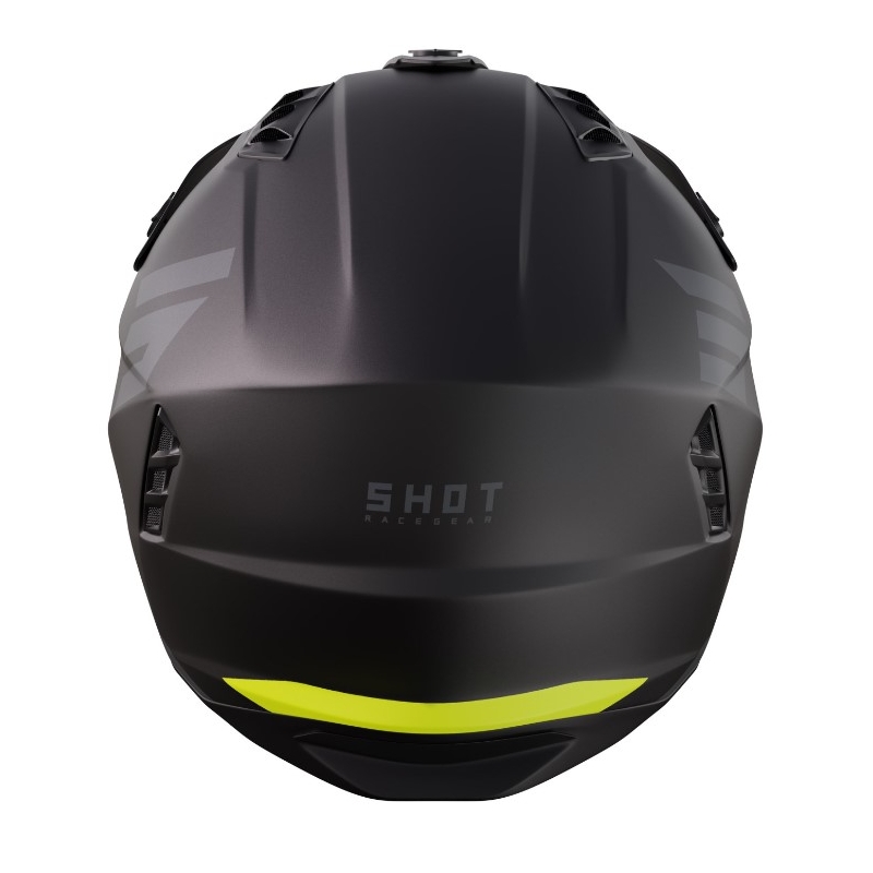 Casco moto Shot Jump Tricks nero-giallo fluo