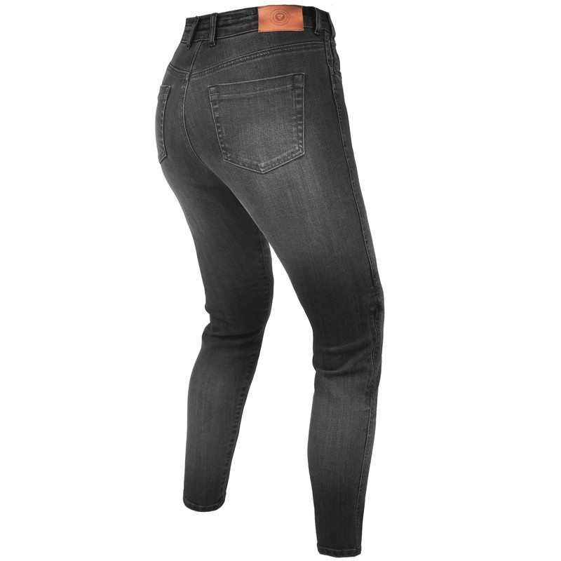 Jeans da moto da donna Rebelhorn Classic III SF lavati neri Saldi