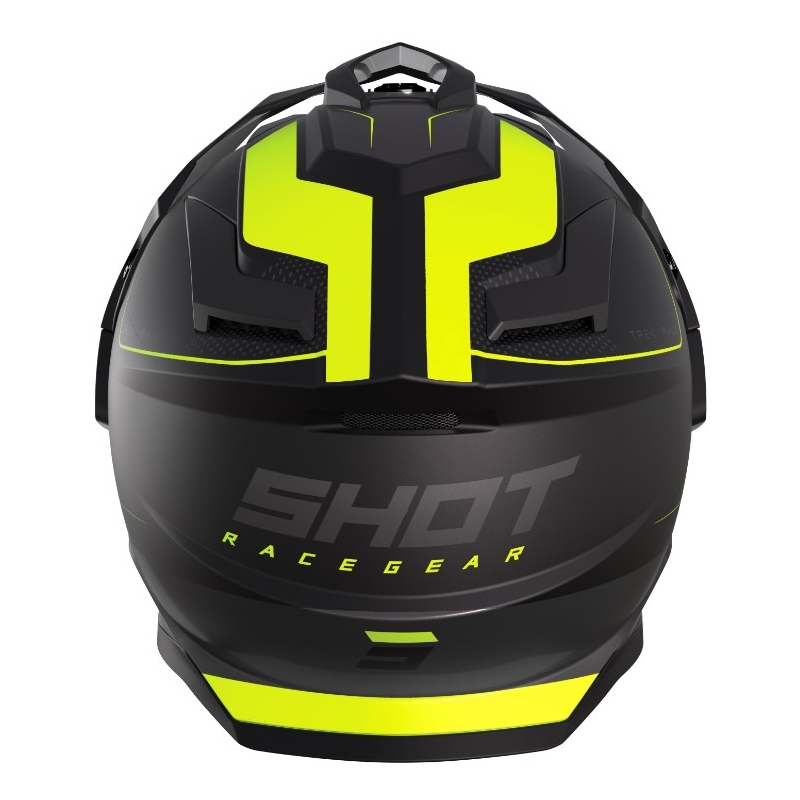 Casco Enduro Shot Trek Rally nero-giallo fluo