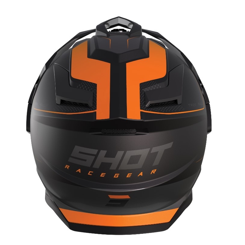 Casco Enduro Shot Trek Rally nero-arancione