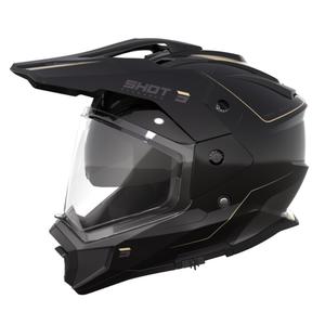 Casco Enduro Shot Trek Rally nero e beige