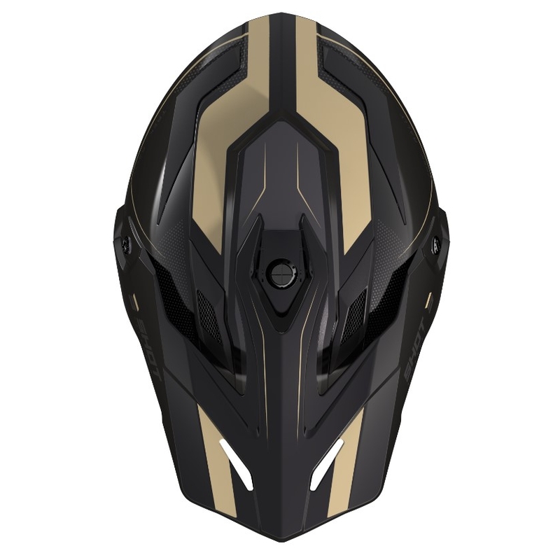 Casco Enduro Shot Trek Rally nero e beige