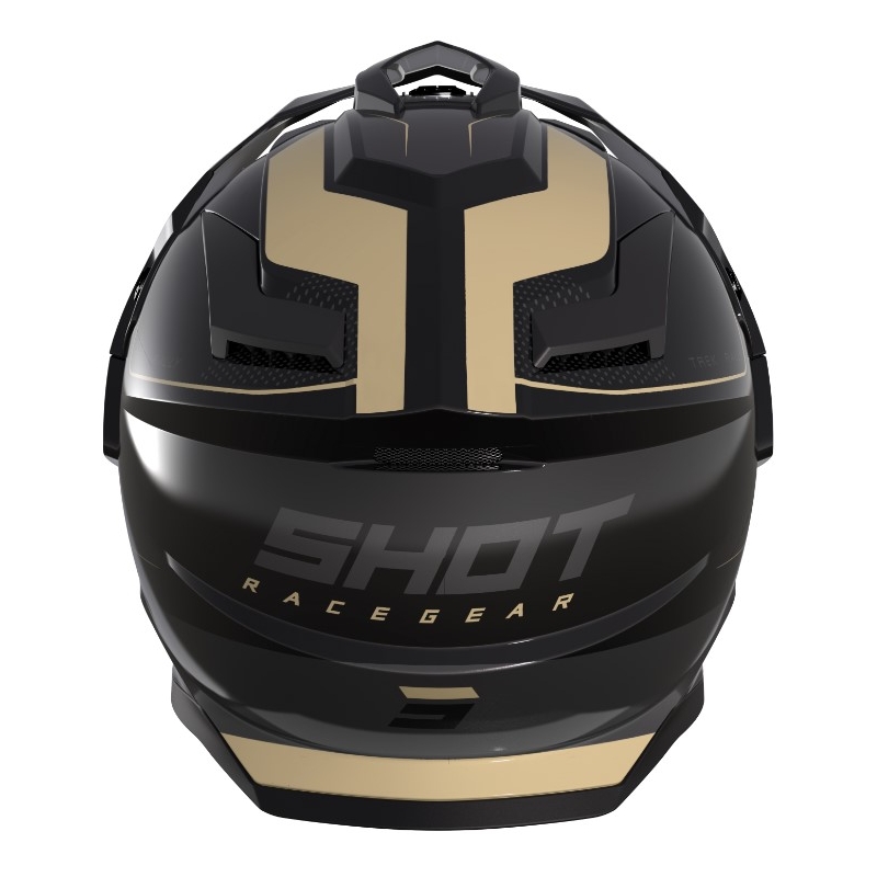 Casco Enduro Shot Trek Rally nero e beige