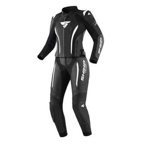 Tuta da moto donna Shima Miura 2.0 nero-bianco
