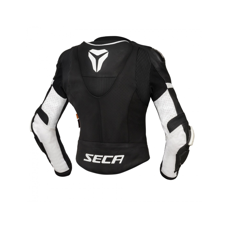 Giacca da moto da donna SECA SRS II in bianco e nero Saldi