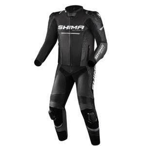 Tuta da moto Shima STR 2.0 nera-grigia