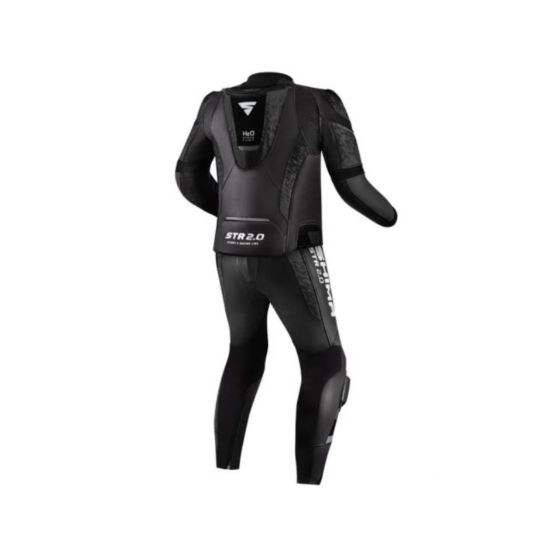 Tuta da moto Shima STR 2.0 nera-grigia