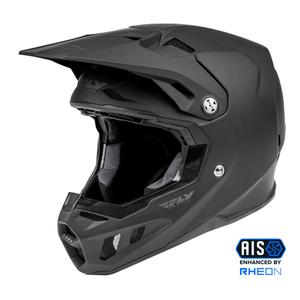 Casco da motocross FLY Racing Formula Nero solido opaco