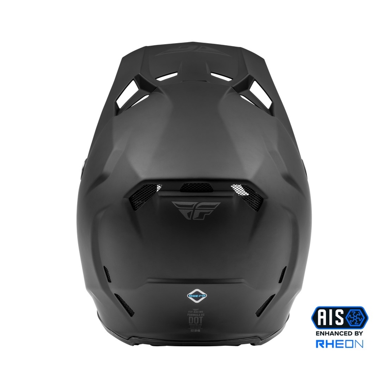 Casco da motocross FLY Racing Formula Nero solido opaco
