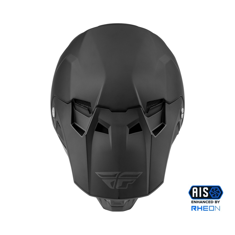 Casco da motocross FLY Racing Formula Nero solido opaco