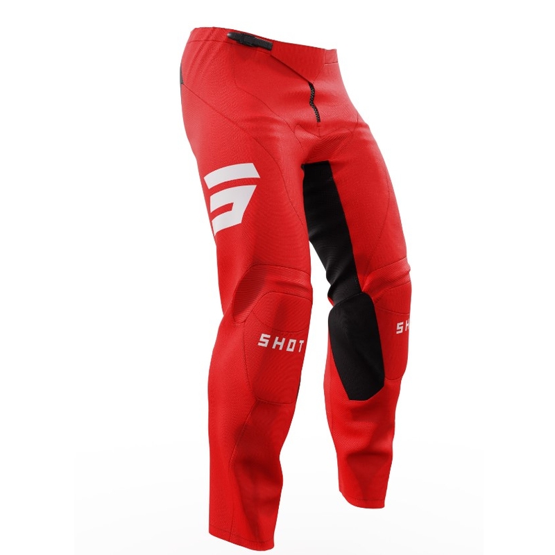 Dětské motokrosové kalhoty Shot Raw Kid Escape černo-červené výprodej