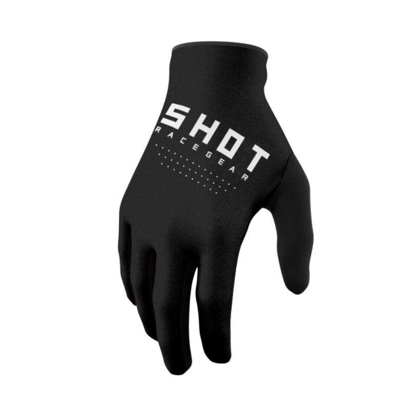 Guanti da motocross per bambini Shot Raw Kid nero Saldi
