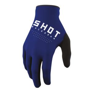 Guanti da motocross per bambini Shot Raw Kid blu Saldi