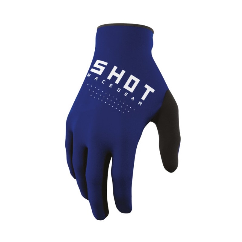Guanti da motocross per bambini Shot Raw Kid blu Saldi