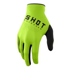 Guanti da motocross per bambini Shot Raw Kid verde Saldi
