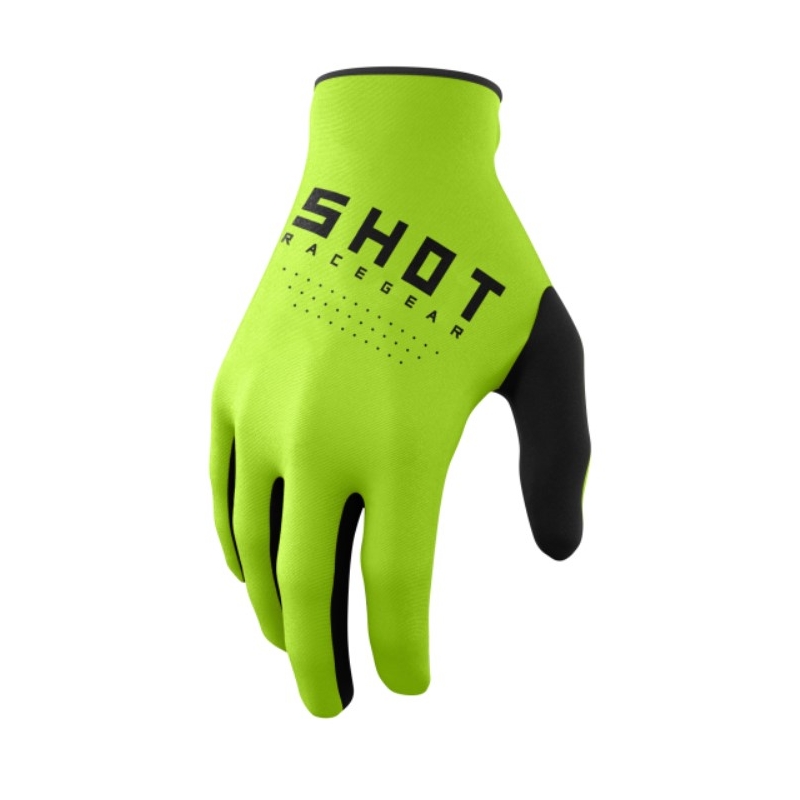Guanti da motocross per bambini Shot Raw Kid verde Saldi