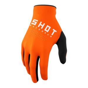 Guanti da motocross per bambini Shot Raw Kid arancione Saldi