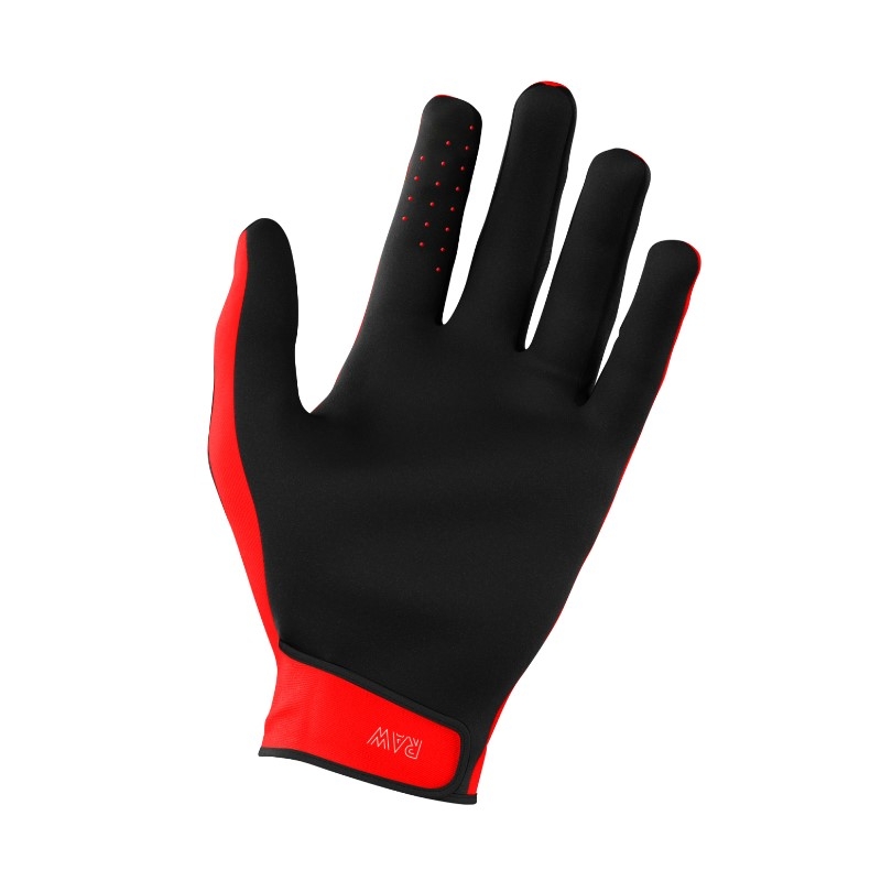 Guanti da motocross per bambini Shot Raw Kid rosso Saldi