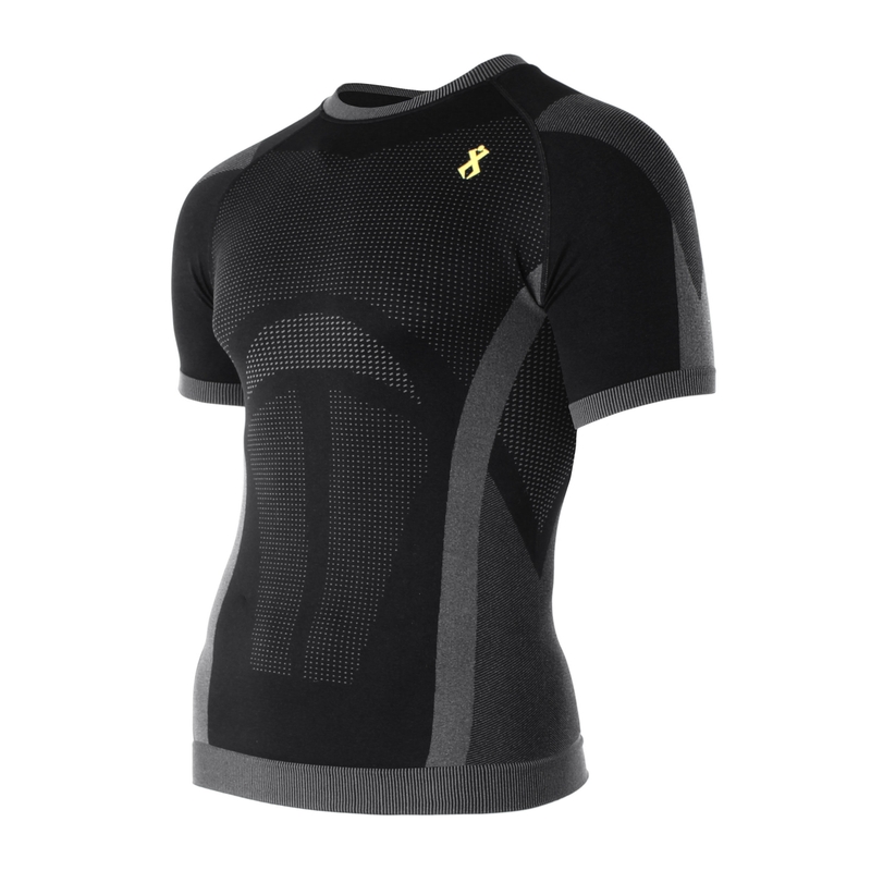 T-shirt funzionale da uomo Rilax Noah nera - manica corta