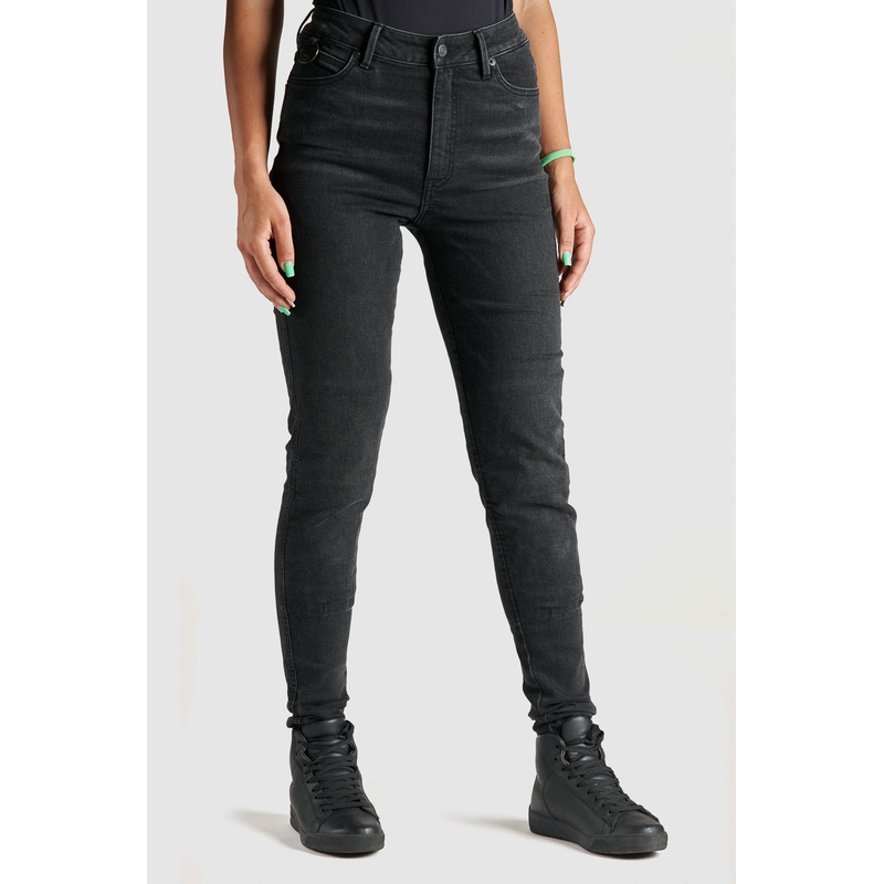 Jeans moto donna PANDO MOTO Kusari Cor 01 nero Saldi