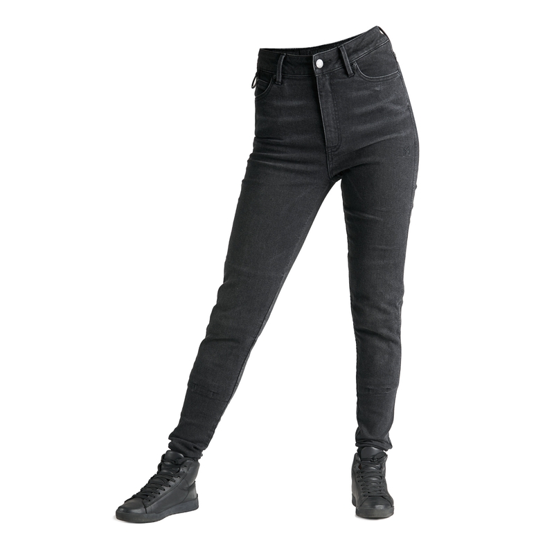 Jeans moto donna PANDO MOTO Kusari Cor 01 nero Saldi