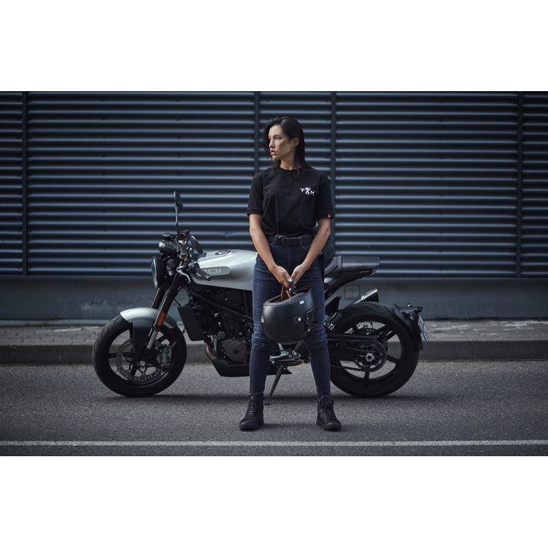 Jeans donna moto PANDO MOTO Kusari Cor 02 blu Saldi