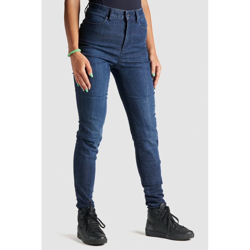 Jeans donna moto PANDO MOTO Kusari Cor 02 blu Saldi