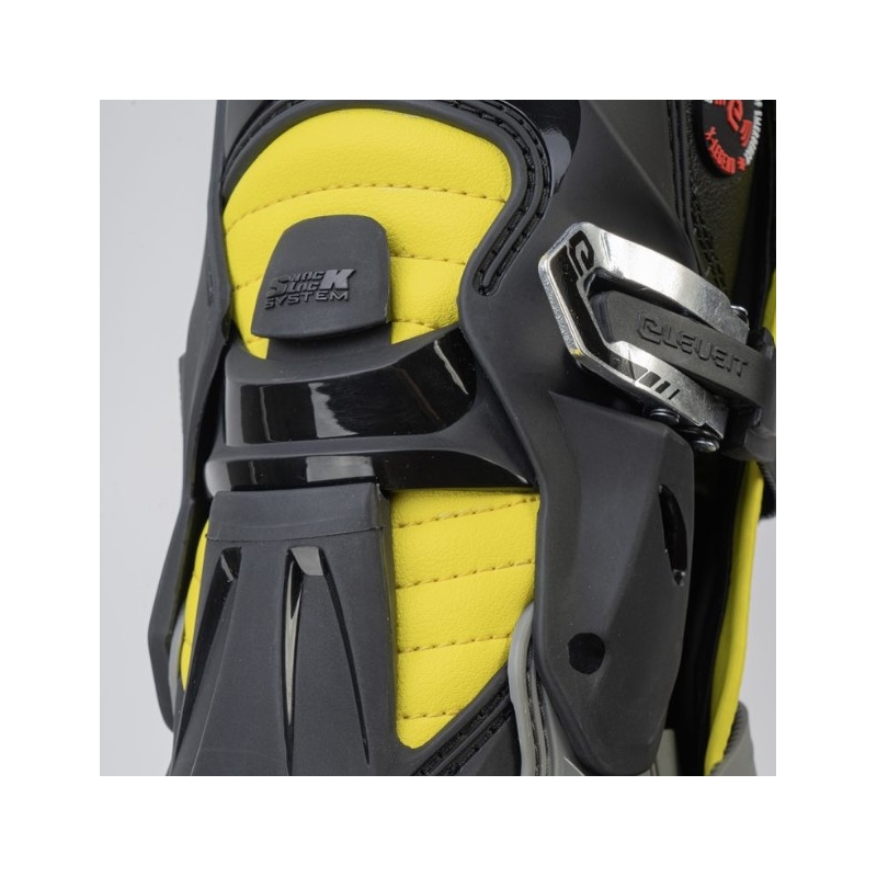 Stivali da moto Eleveit X-Legend grigio-giallo Saldi