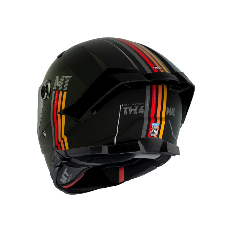 MT Thunder 4 SV Mil A11 casco moto integrale nero opaco Saldi