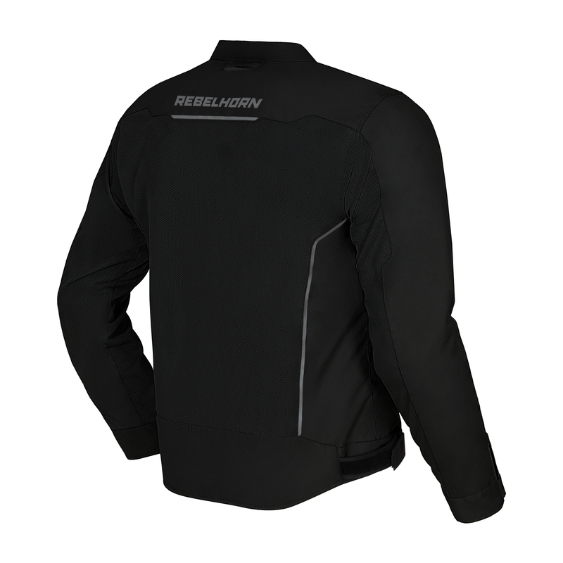 Giacca da moto Rebelhorn Wave Black