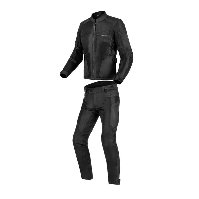 Tuta da motociclista Rebelhorn Scandal II nera Saldi