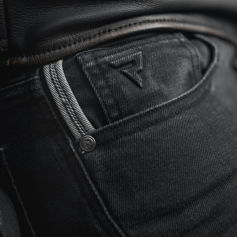 Jeans moto Rebelhorn Nomad TP lavaggio nero Saldi