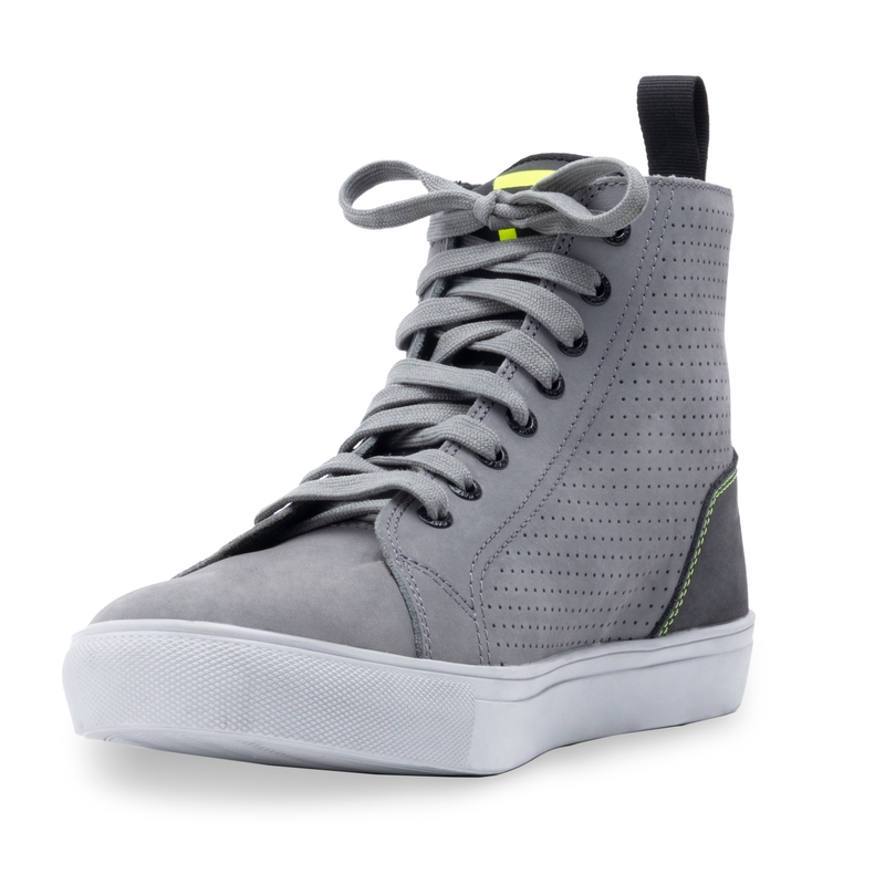 Stivali da moto Rebelhorn Tramp II grigio-giallo fluo Saldi