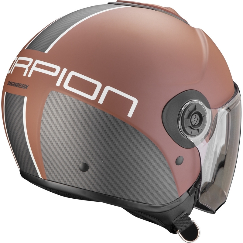 Casco aperto Scorpion EXO-CITY II Carbo marrone-nero opaco Saldi