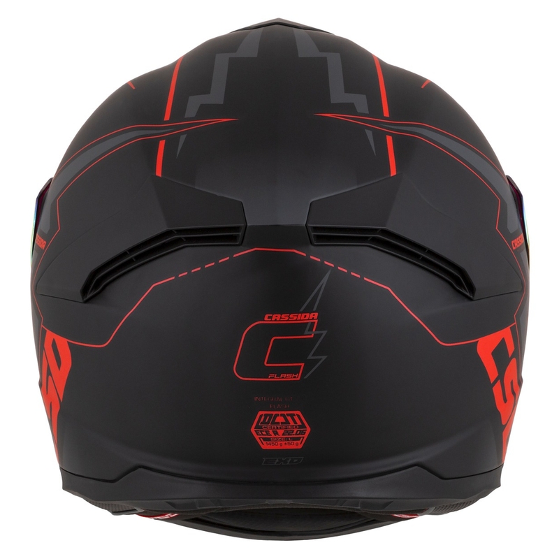 Casco moto Cassida Integral GT 2.1 Flash Nero-Rosso-Grigio