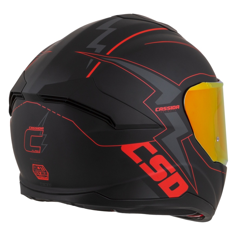 Casco moto Cassida Integral GT 2.1 Flash Nero-Rosso-Grigio
