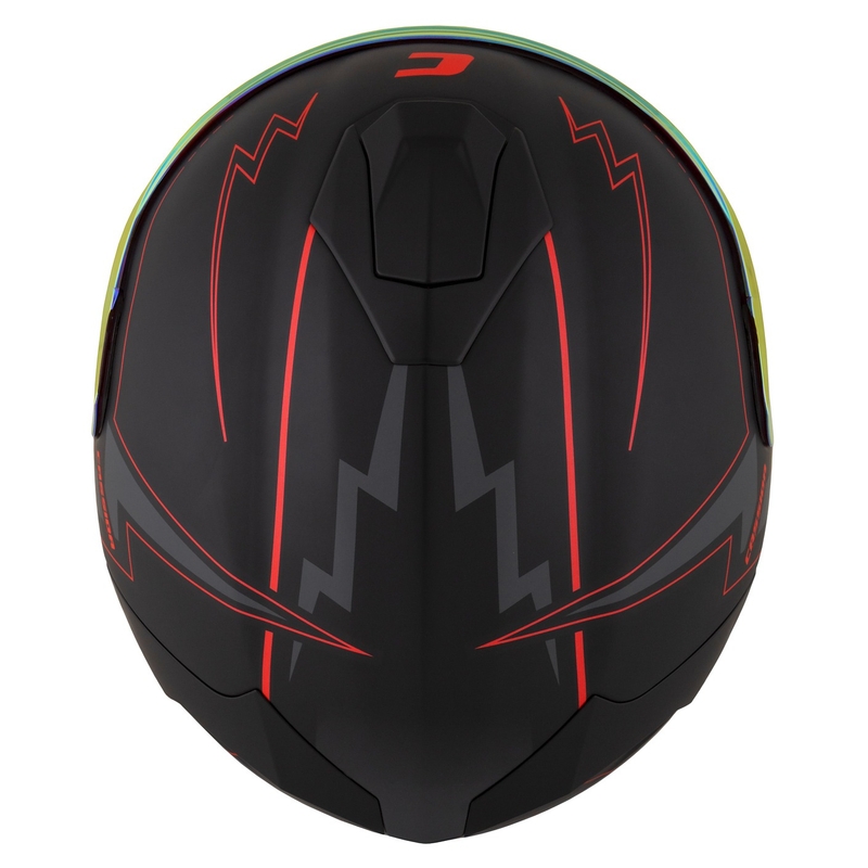 Casco moto Cassida Integral GT 2.1 Flash Nero-Rosso-Grigio
