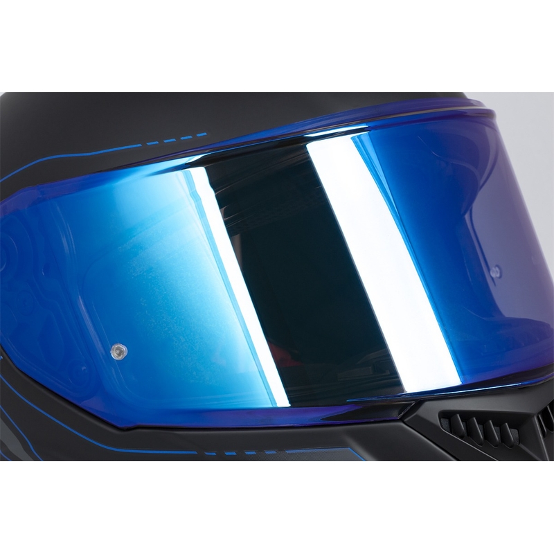 Casco moto integrale Cassida Integral GT 2.1 Flash nero-blu-grigio