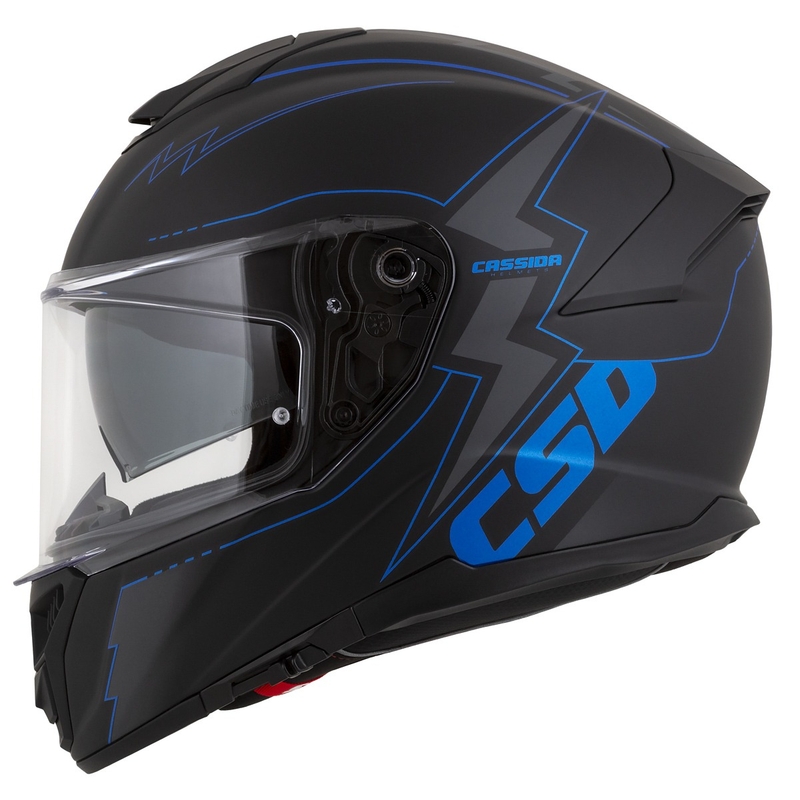 Casco moto integrale Cassida Integral GT 2.1 Flash nero-blu-grigio