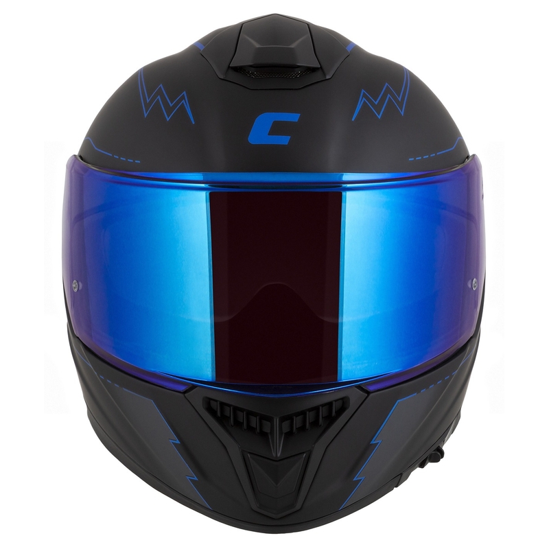 Casco moto integrale Cassida Integral GT 2.1 Flash nero-blu-grigio