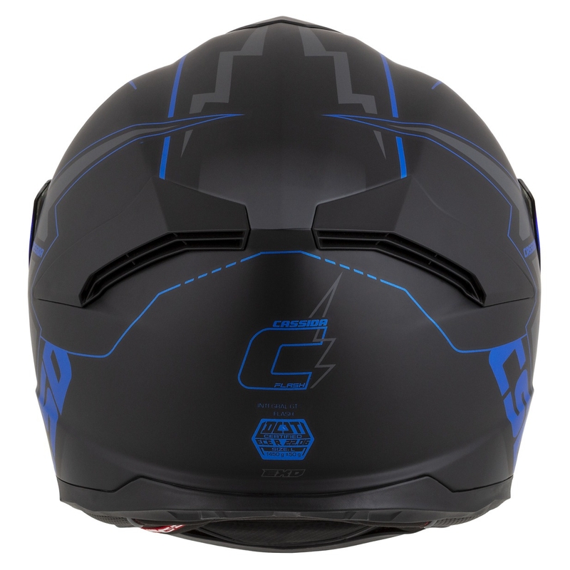 Casco moto integrale Cassida Integral GT 2.1 Flash nero-blu-grigio