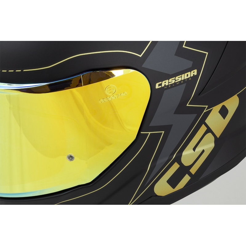 Casco moto Cassida Integral GT 2.1 Flash nero-oro-grigio